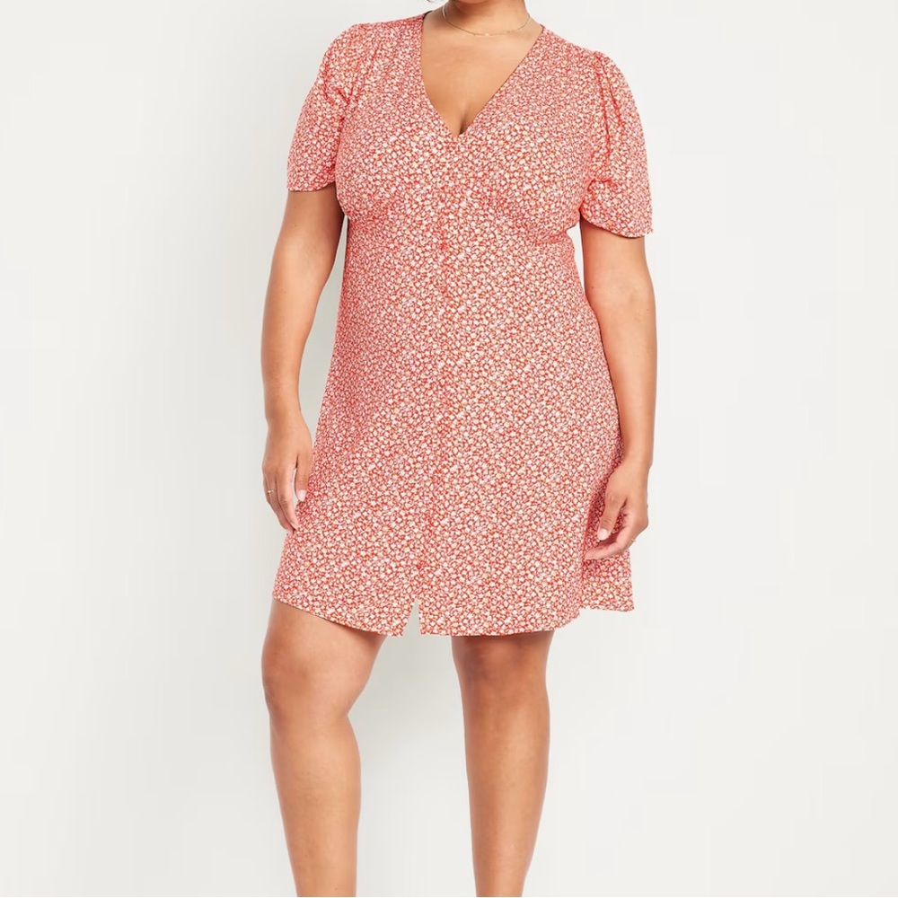 Old Navy Button Down Crepe Mini Dress